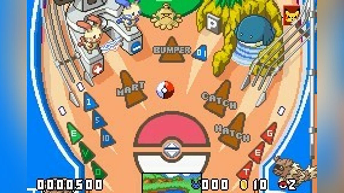 Скриншоты из PokГ©mon Pinball: Ruby & Sapphire