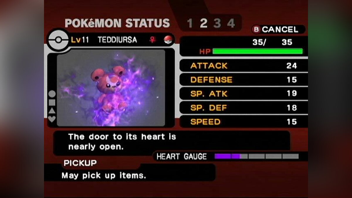 Speed def. Pokemon XD Gale of Darkness. Pokemon status.