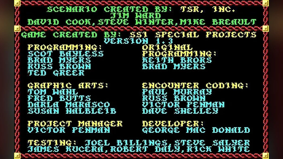 Скриншоты из Pool of Radiance / Картинка 92