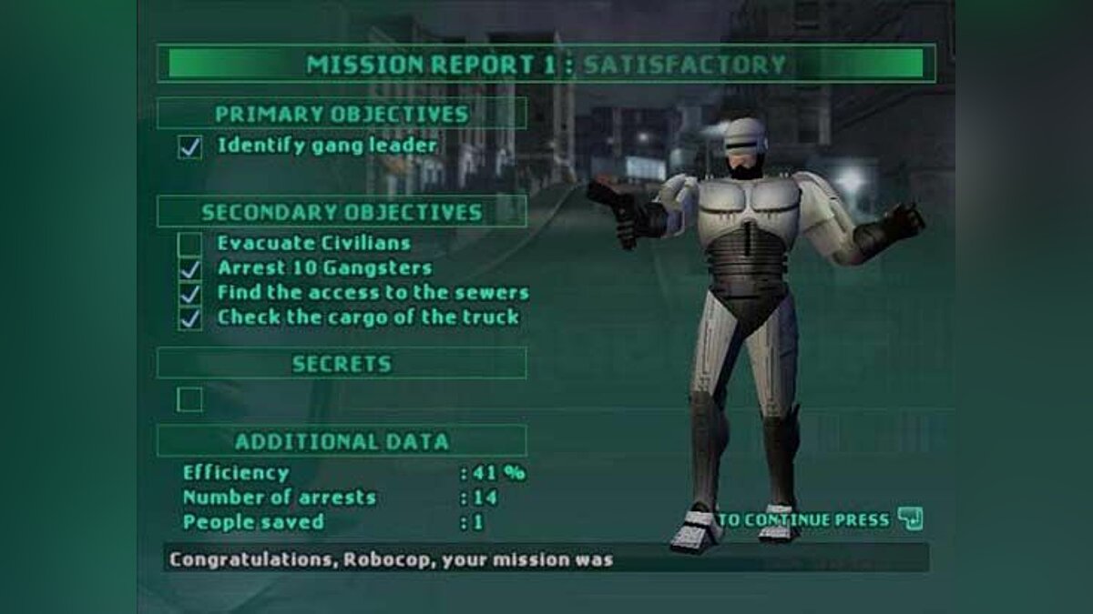 Скриншоты RoboCop 2003 - всего 7 картинок из игры