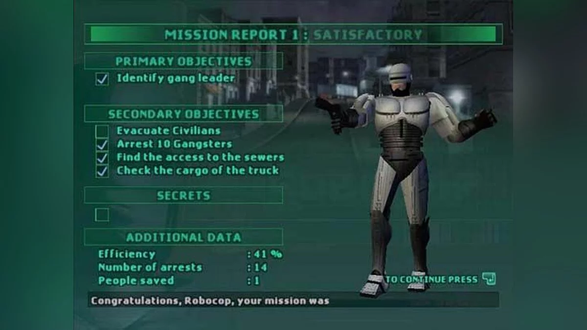 Скриншоты из RoboCop 2003