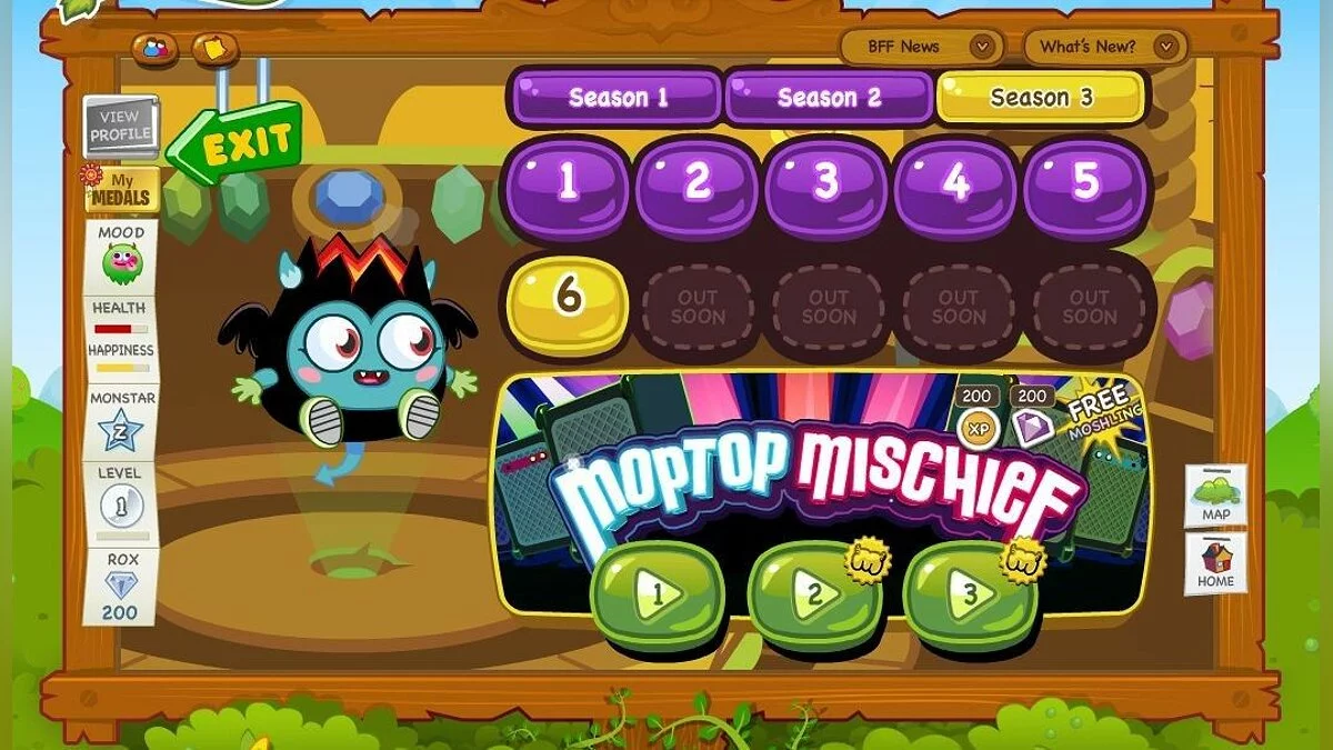 Скриншоты из Moshi Monsters