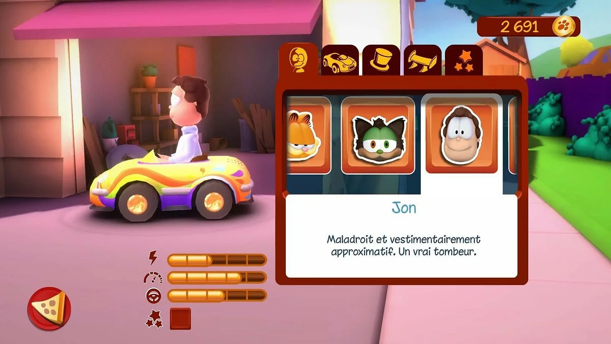 Скриншоты из Garfield Kart