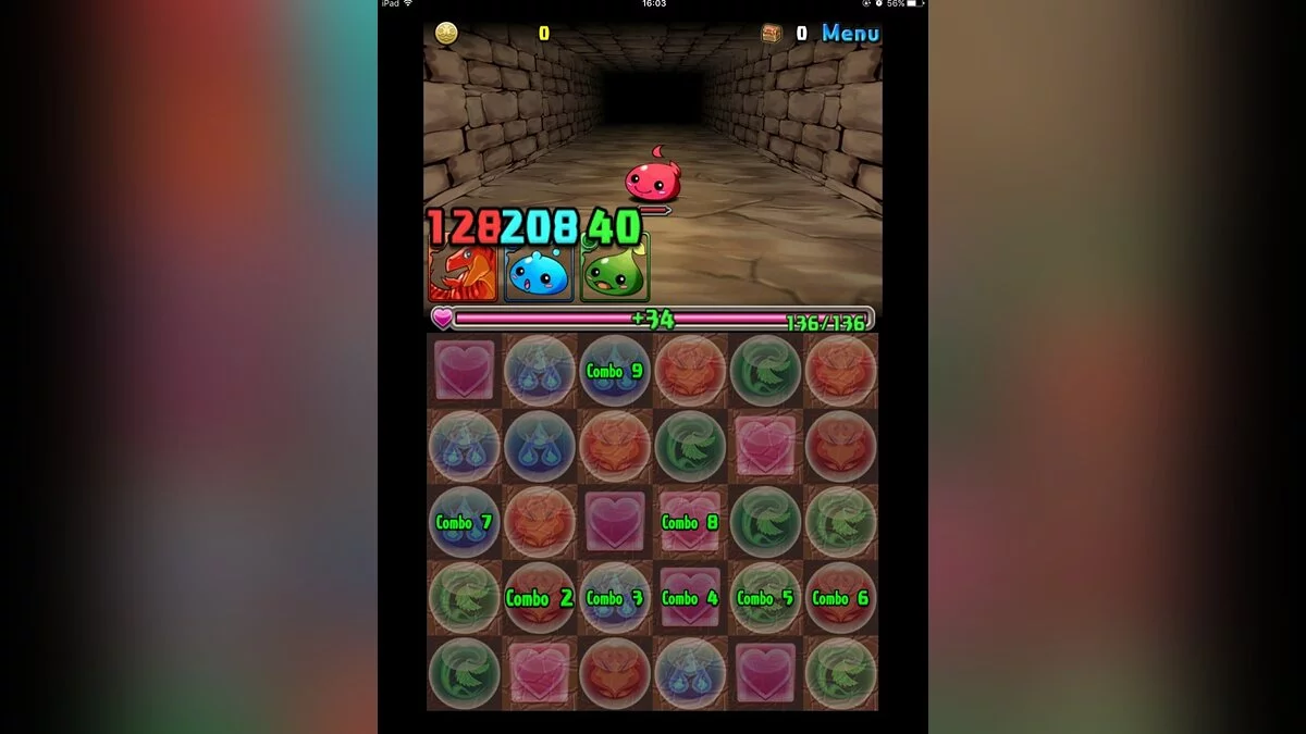 Скриншоты из Puzzle & Dragons
