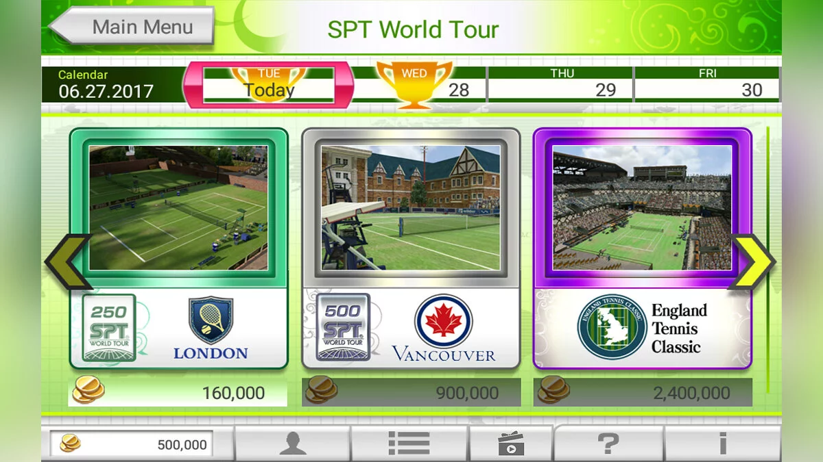 Скриншоты из Virtua Tennis Challenge