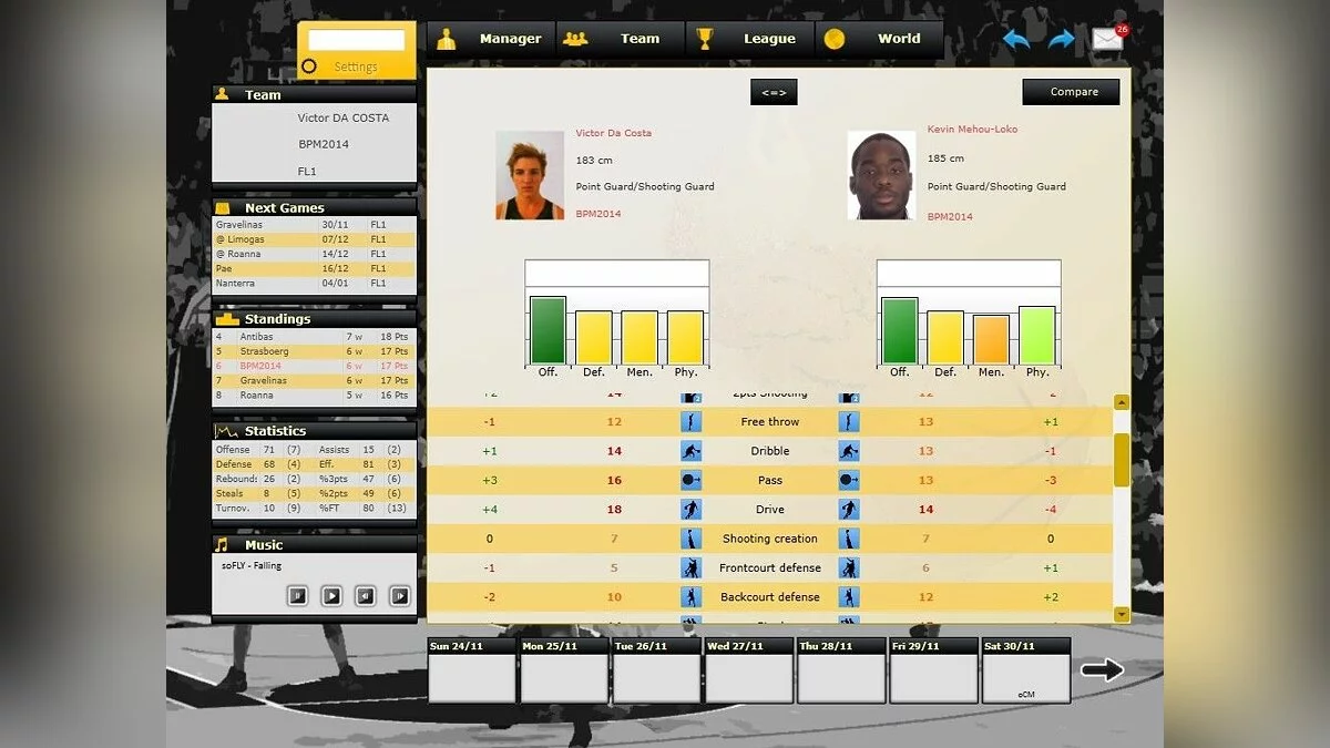 Скриншоты из Basketball Pro Management 2014