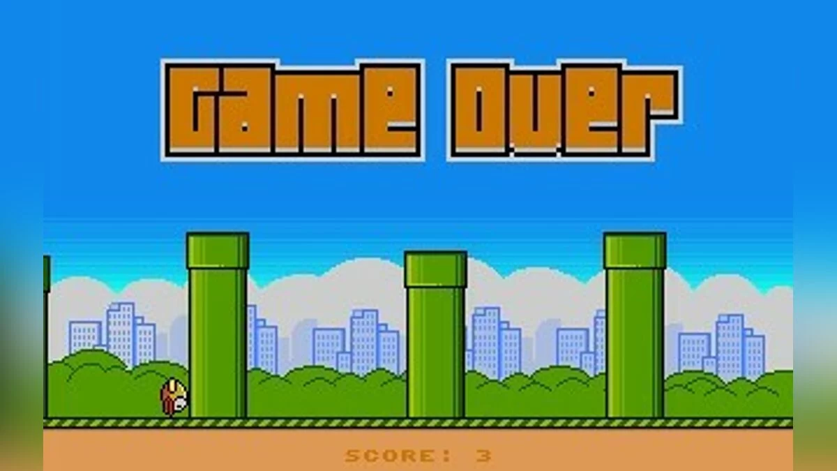 Скриншоты из Flappy Bird