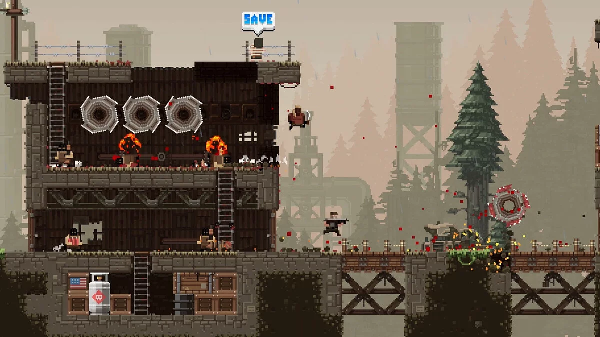Скриншоты из Broforce