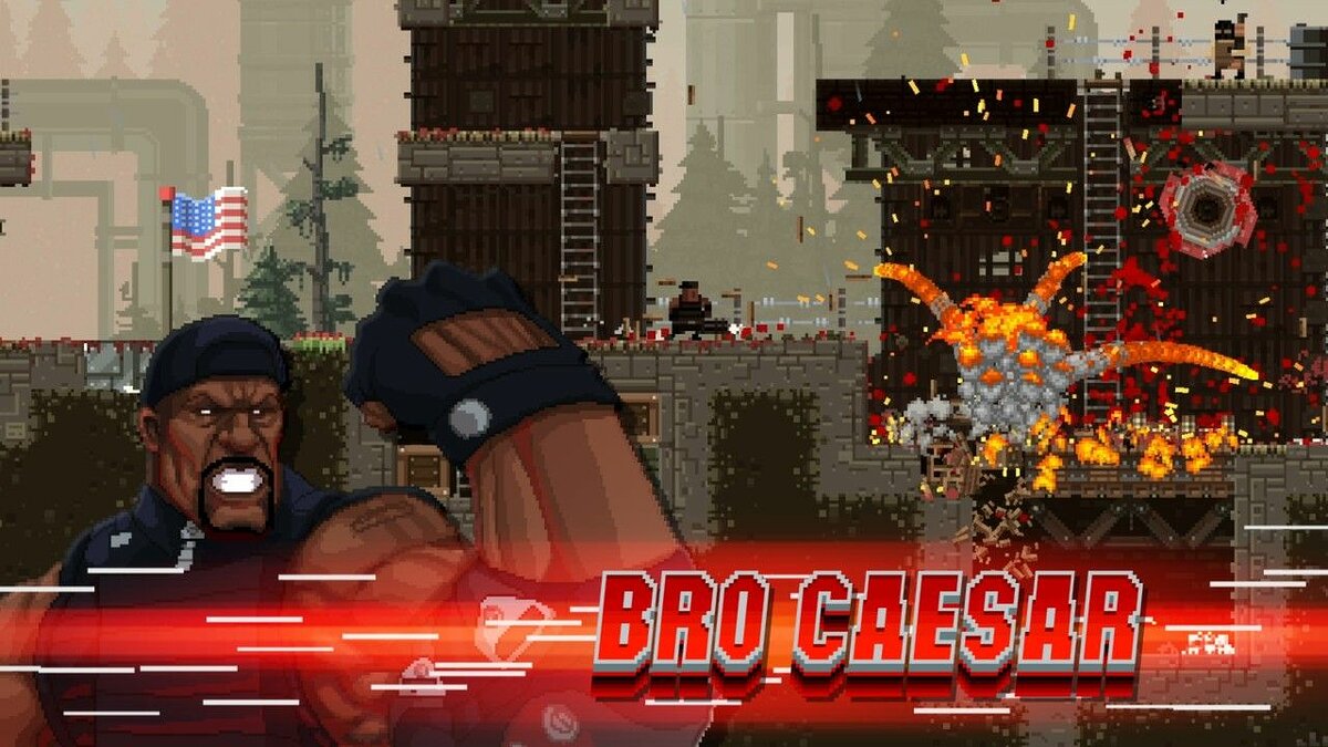 Бесплатный аддон Expendabros для Broforce предложил сыграть за героев  «Неудержимых 3»