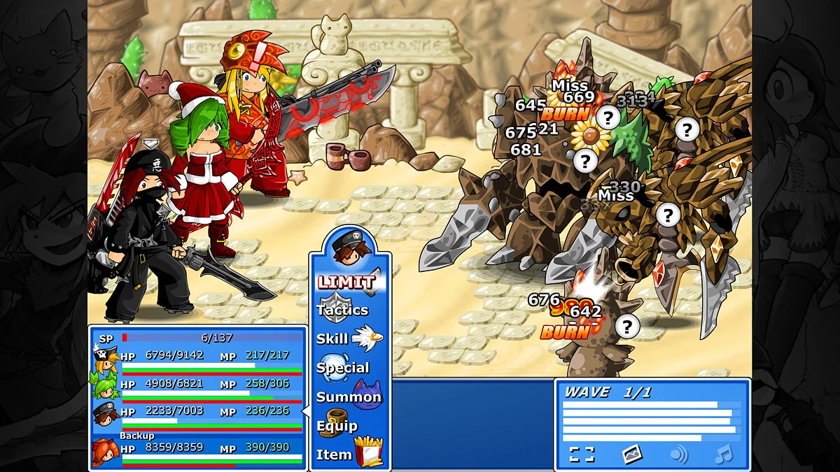 Скриншоты из Epic Battle Fantasy 4