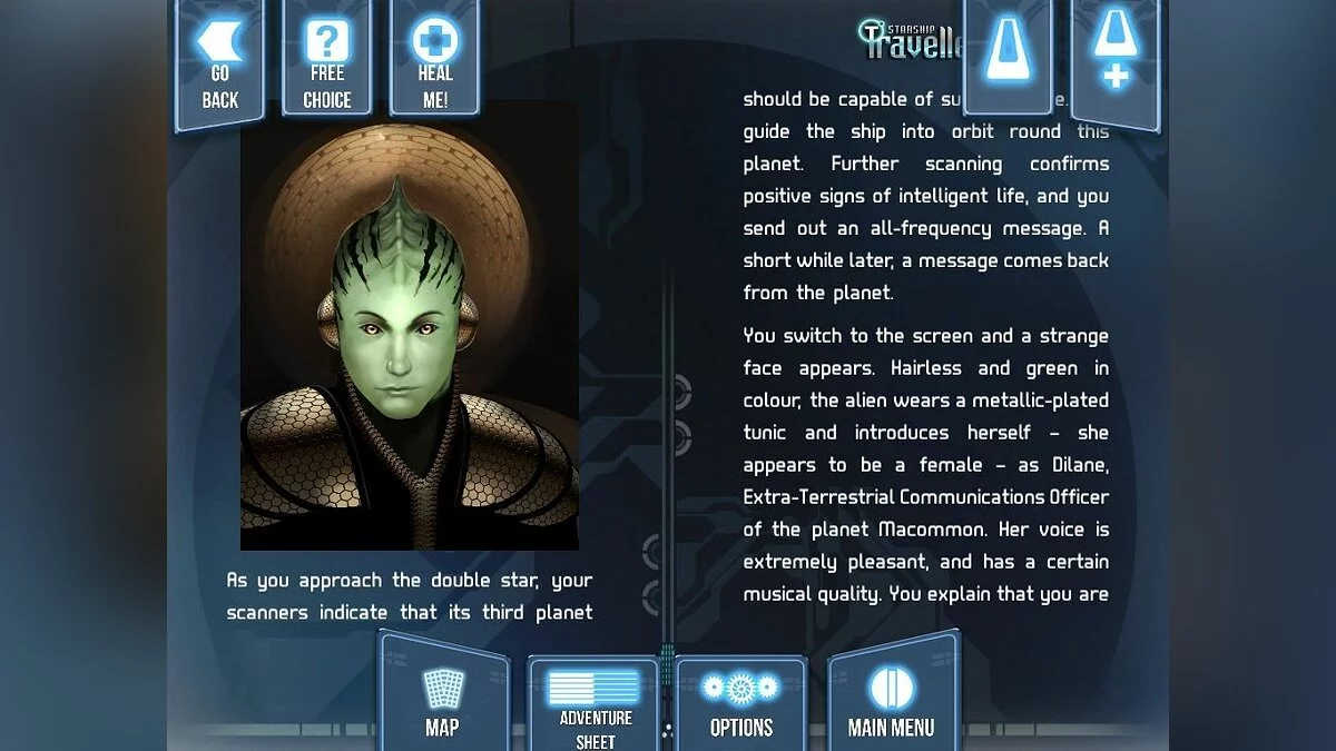 Скриншоты из Fighting Fantasy: Starship Traveller