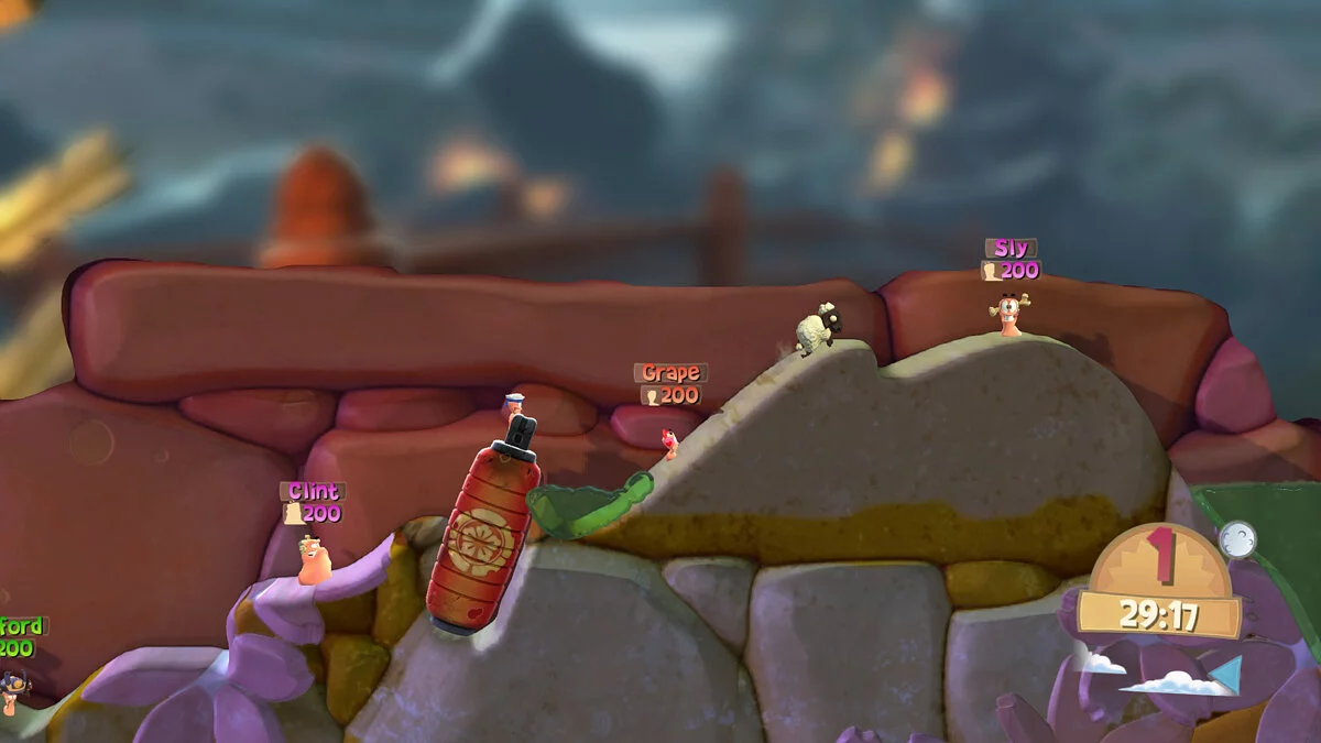 Скриншоты из Worms Battlegrounds