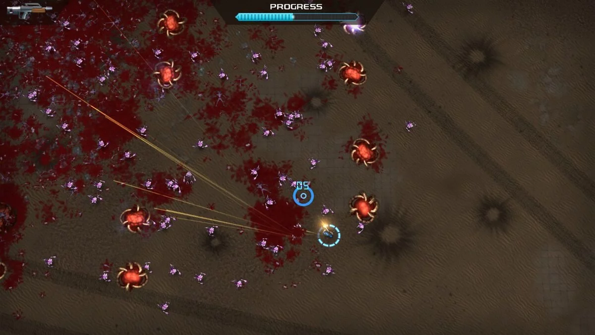 Скриншоты из Crimsonland
