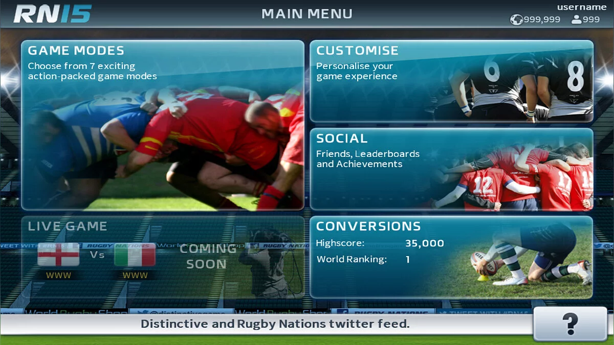 Скриншоты из Rugby Nations 15