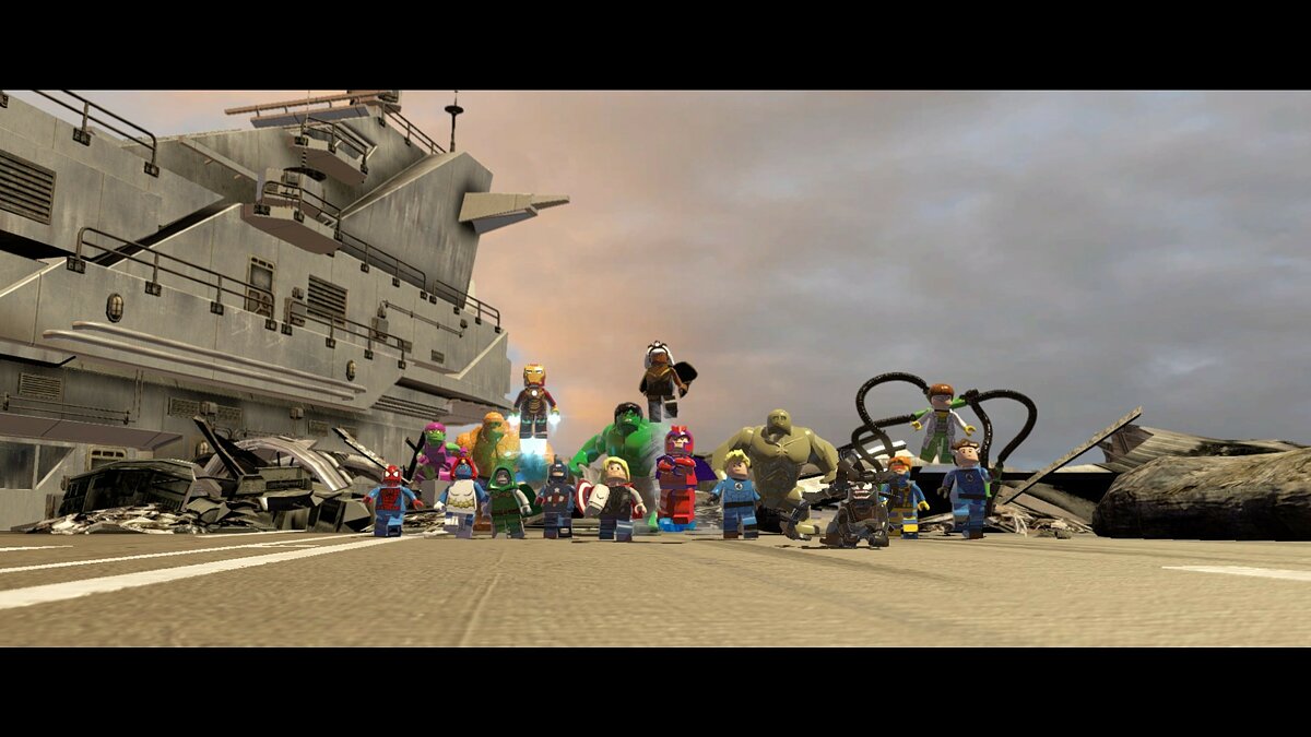 В LEGO Marvel Super Heroes нет звука