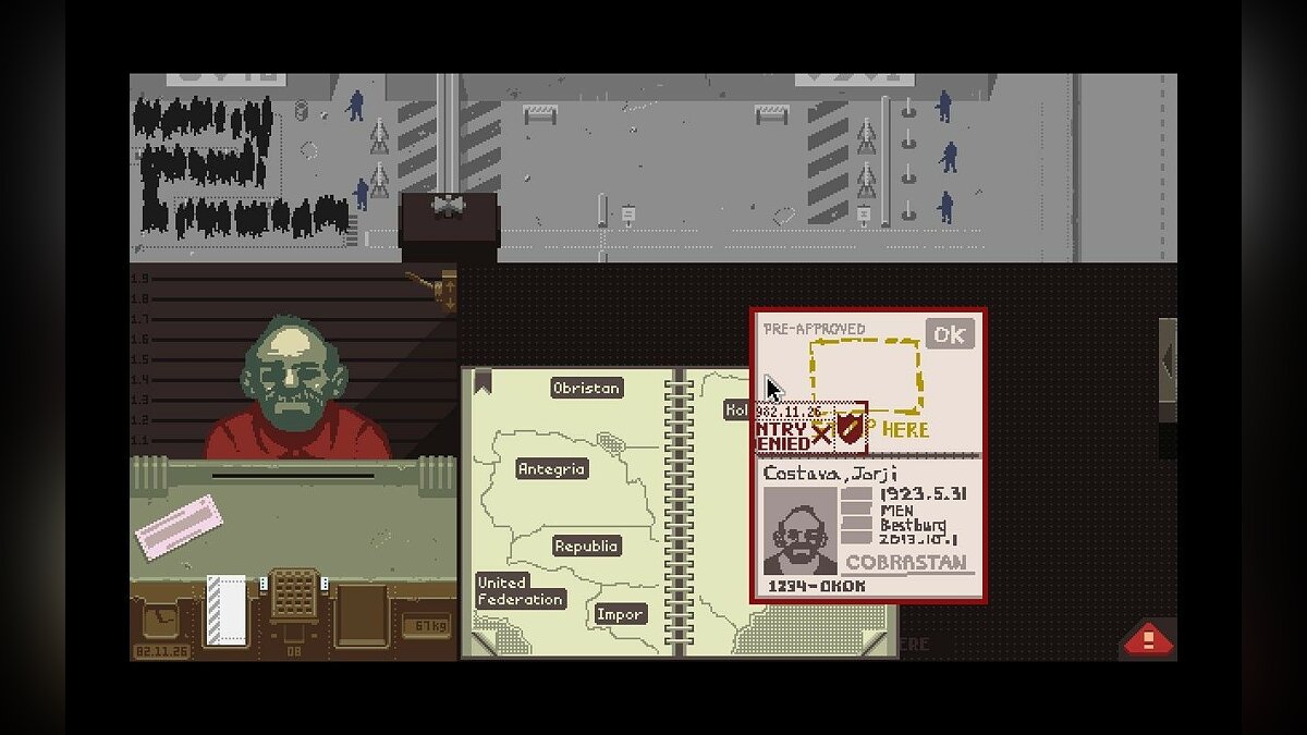 Papers, Please - что это за игра, трейлер, системные требования, отзывы и  оценки, цены и скидки, гайды и прохождение, похожие игры Papers Please