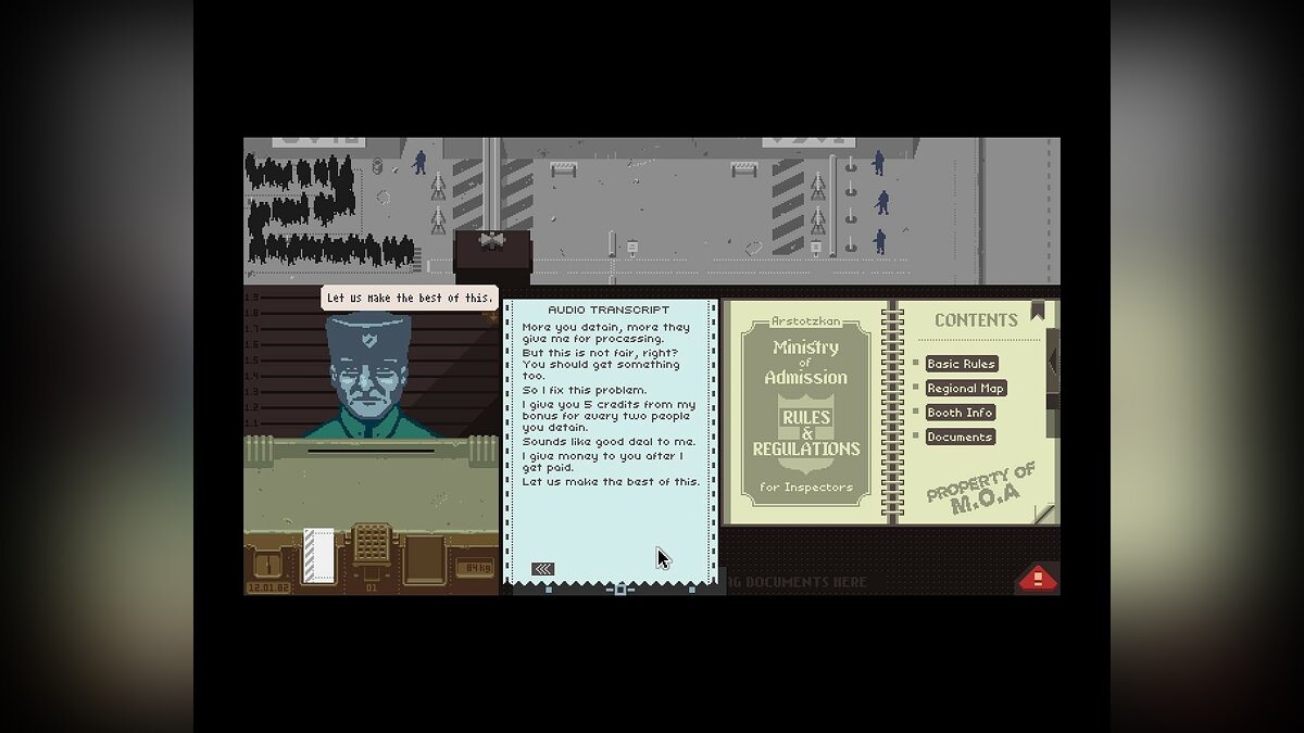 Papers, Please - что это за игра, трейлер, системные требования, отзывы и  оценки, цены и скидки, гайды и прохождение, похожие игры Papers Please