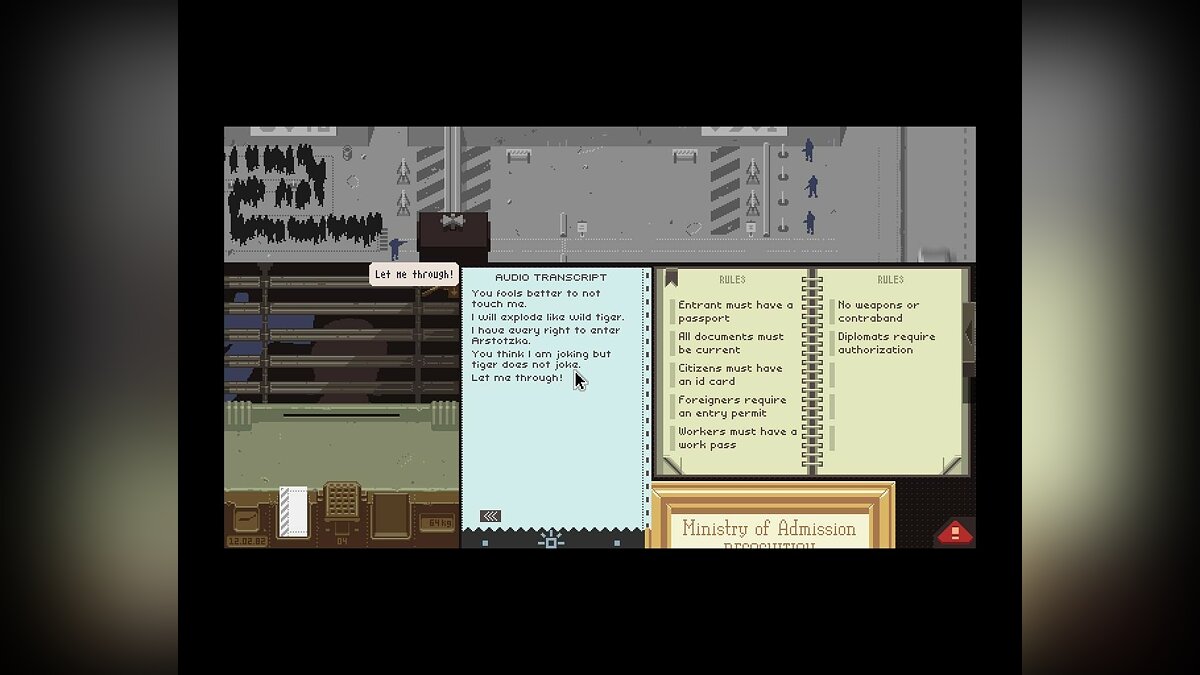 Papers, Please - что это за игра, трейлер, системные требования, отзывы и  оценки, цены и скидки, гайды и прохождение, похожие игры Papers Please