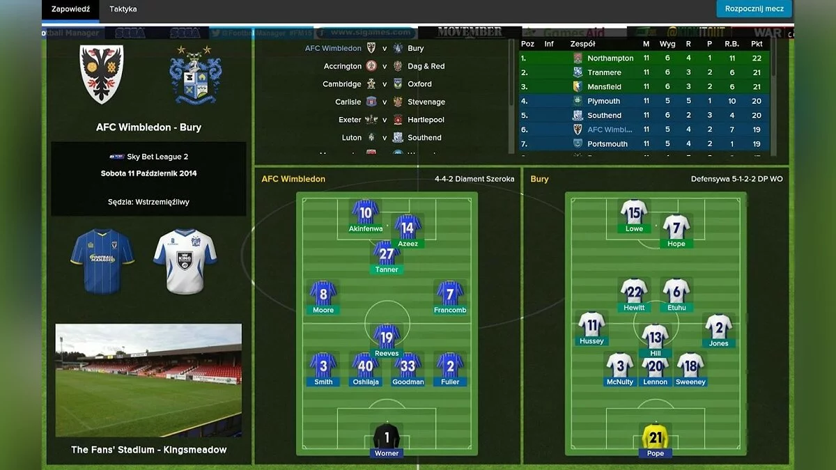 Скриншоты из Football Manager Classic 2015