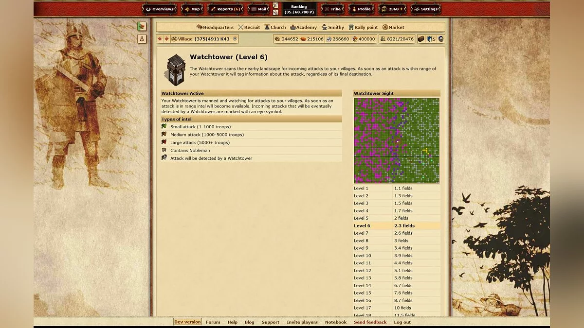 Скриншоты из Tribal Wars