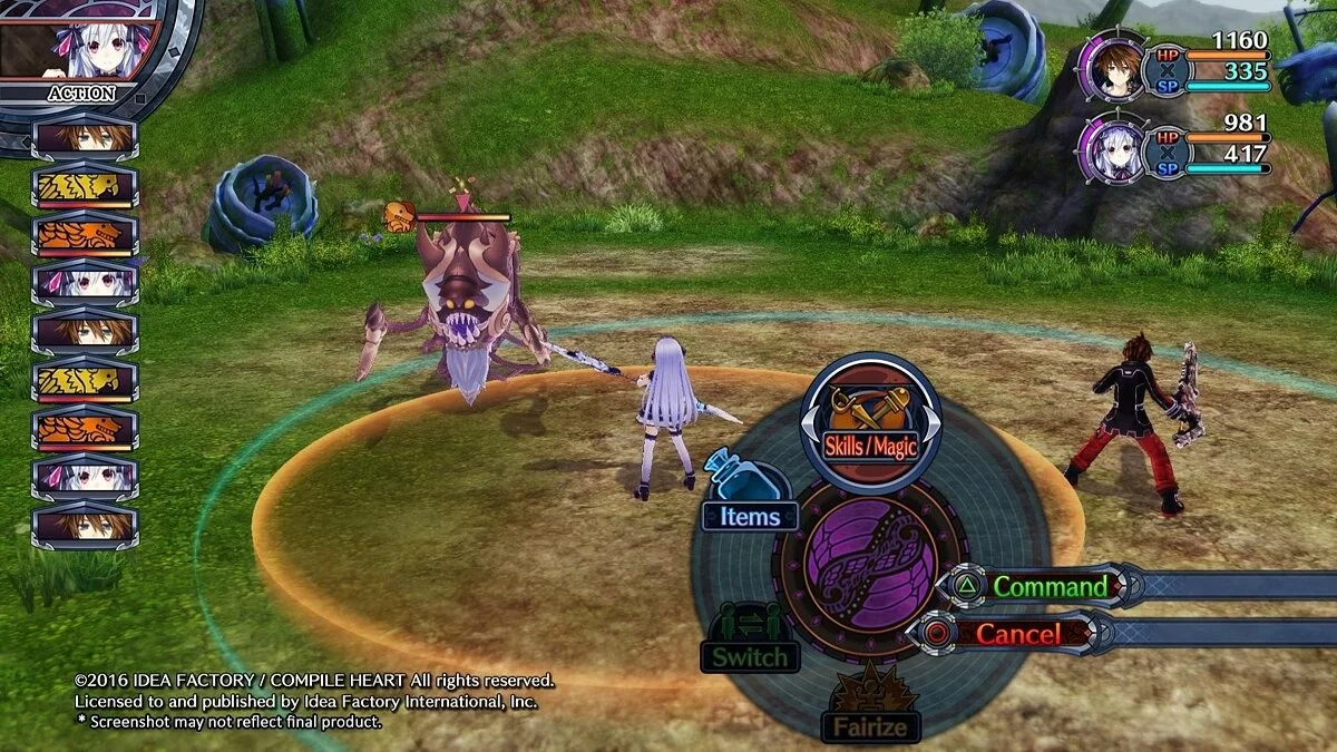 Скриншоты из Fairy Fencer F: Advent Dark Force