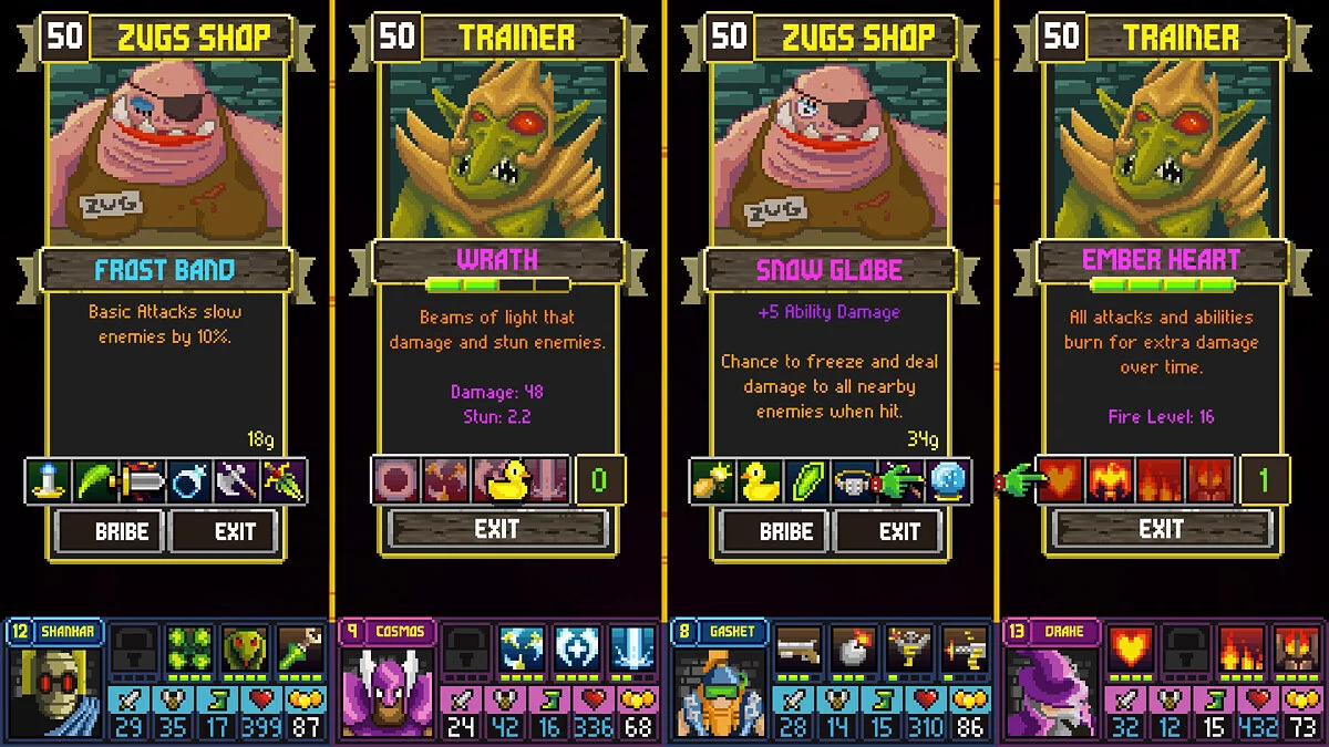 Скриншоты из Dungeon League