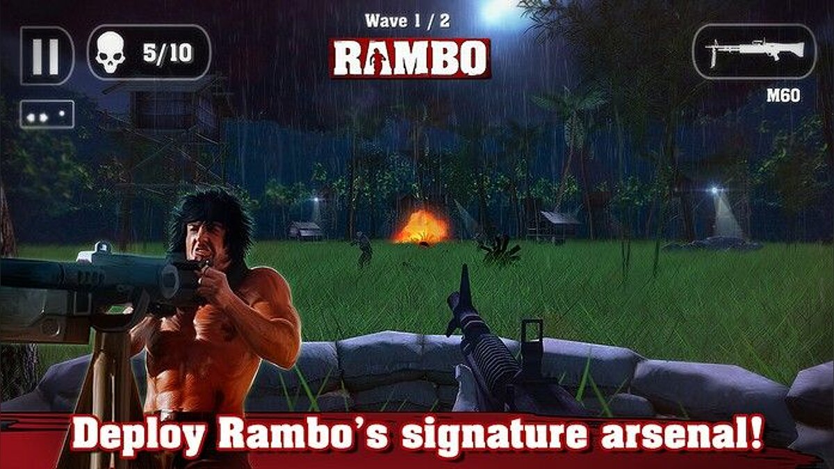 Rambo: The Mobile Game - что это за игра, трейлер, системные требования,  отзывы и оценки, цены и скидки, гайды и прохождение, похожие игры