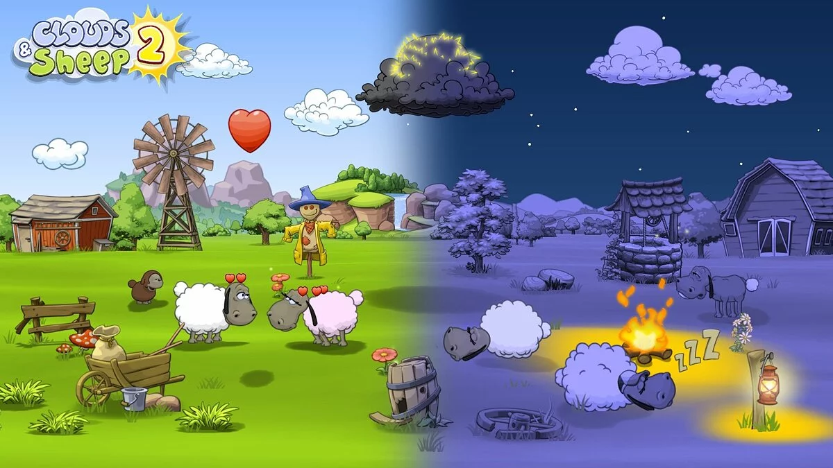 Скриншоты из Clouds & Sheep 2