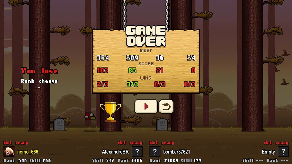 Скриншоты из Timberman