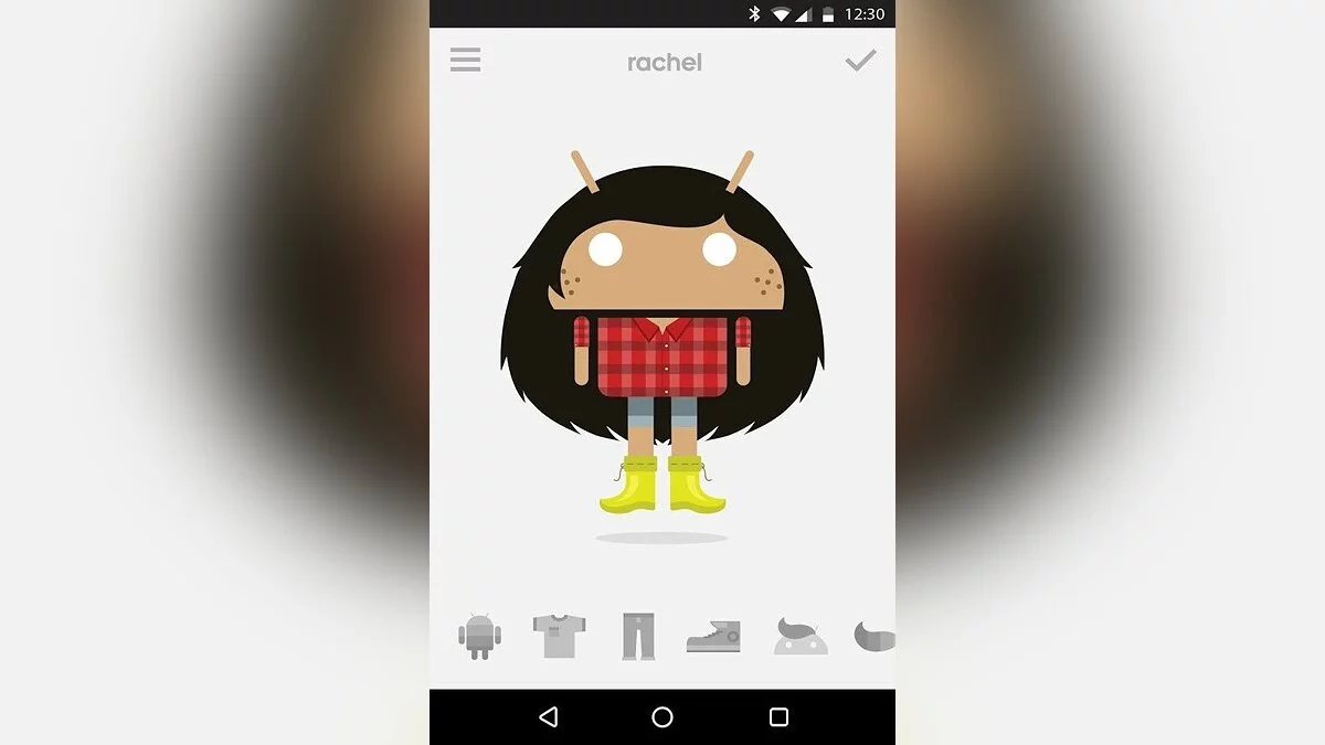 Скриншоты из Androidify