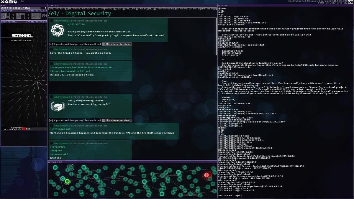 Hacknet - что это за игра, трейлер, системные требования, отзывы и оценки,  цены и скидки, гайды и прохождение, похожие игры