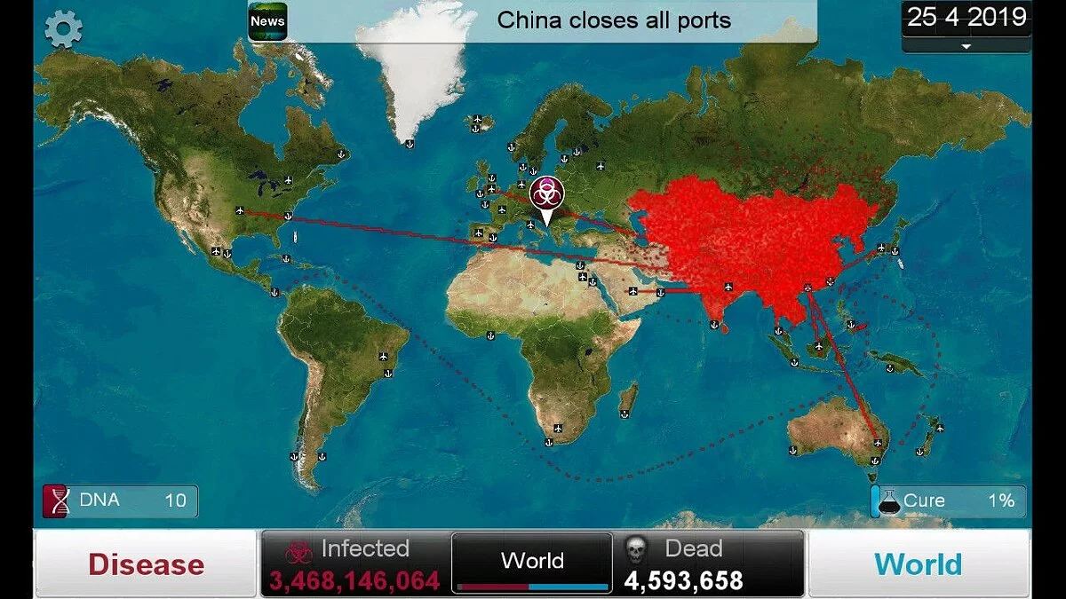 Скриншоты из Plague Inc. / Картинка 48