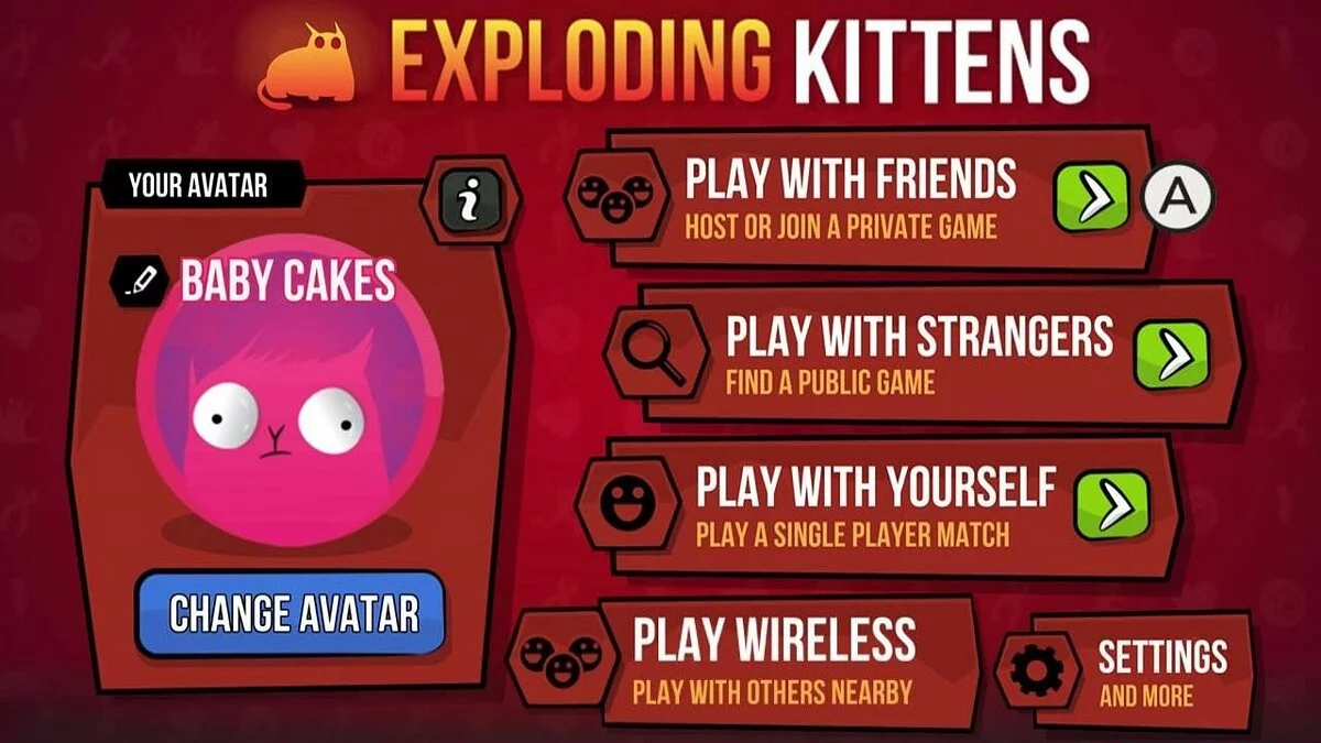 Скриншоты из Exploding Kittens