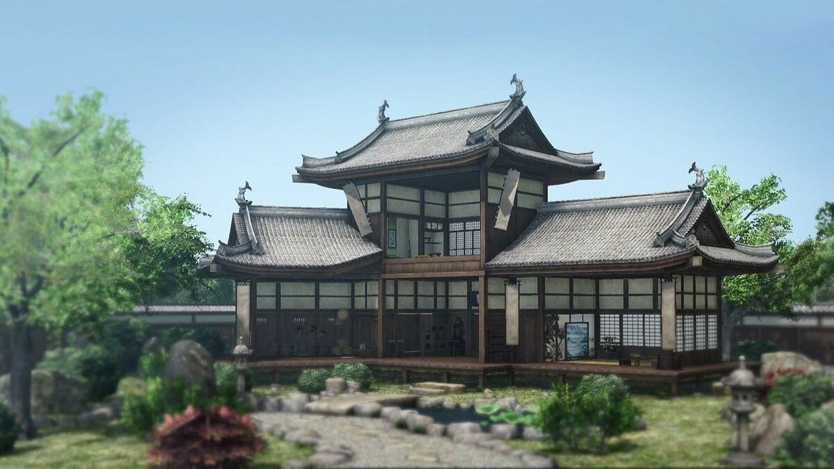 Япония самурайский дом