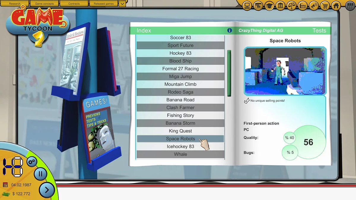 Скриншоты из Game Tycoon 2