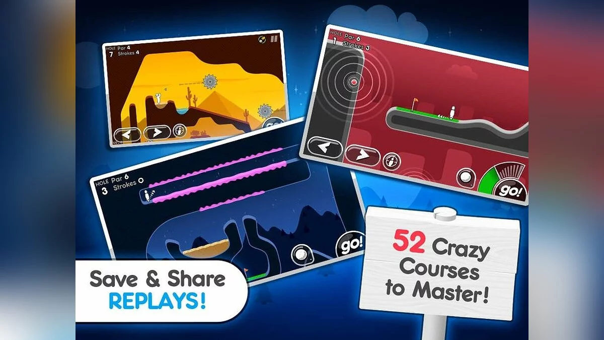 Скриншоты из Super Stickman Golf 2