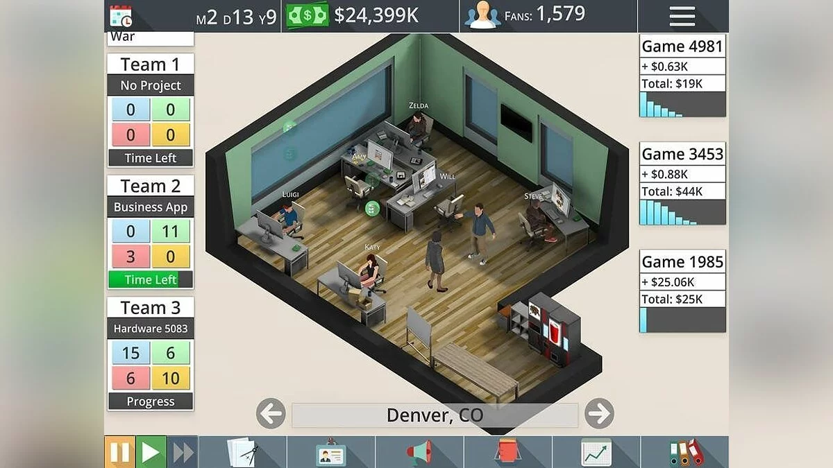 Скриншоты из Game Studio Tycoon 3