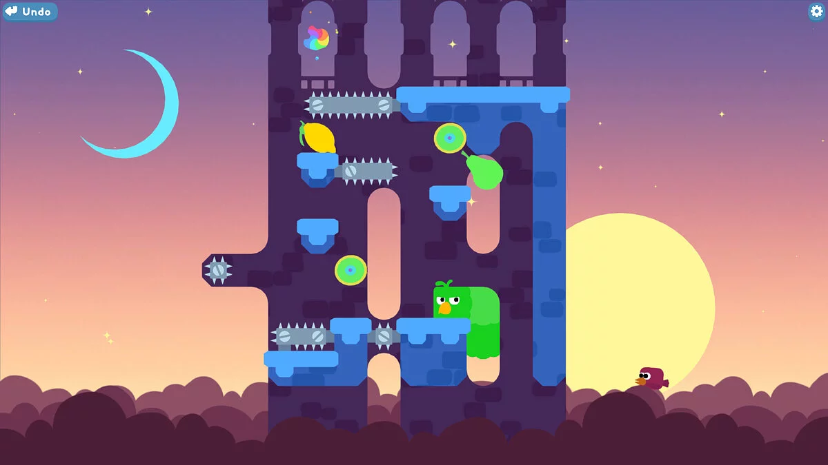 Скриншоты из Snakebird