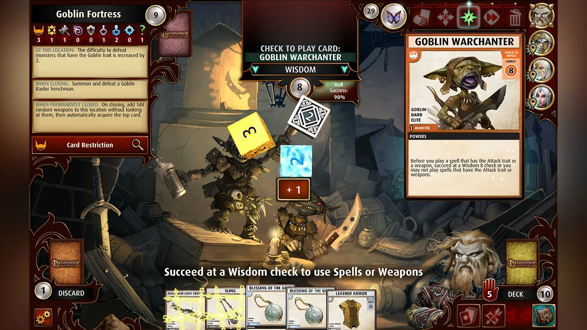 Скриншоты из Pathfinder: Adventure Card Game