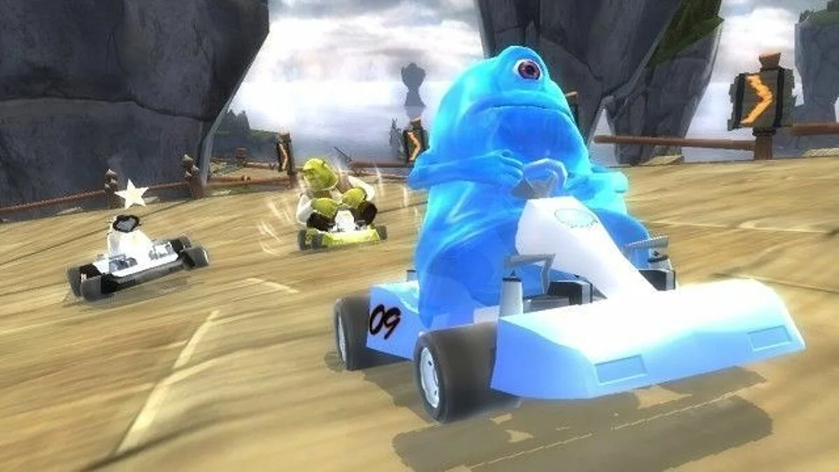 Скриншоты из DreamWorks Super Star Kartz