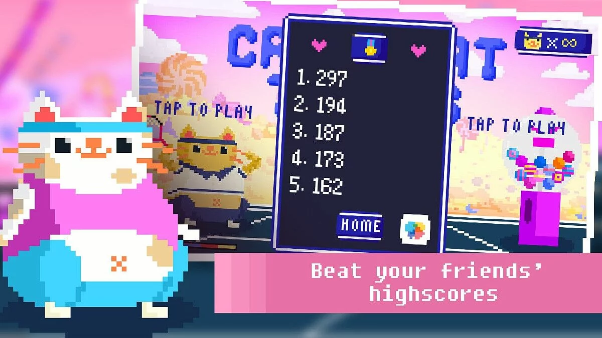 Скриншоты из Candy Cat Tennis