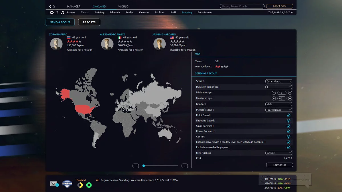 Скриншоты из Pro Basketball Manager 2017