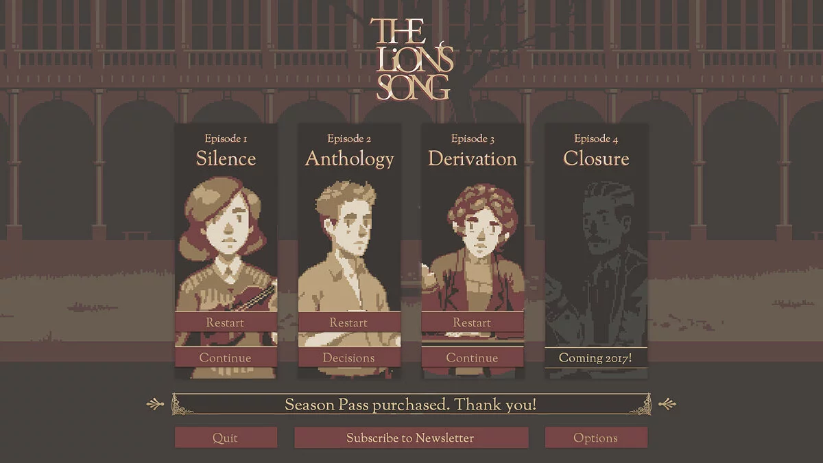 Скриншоты из Lion's Song: Episode 3 - Derivation