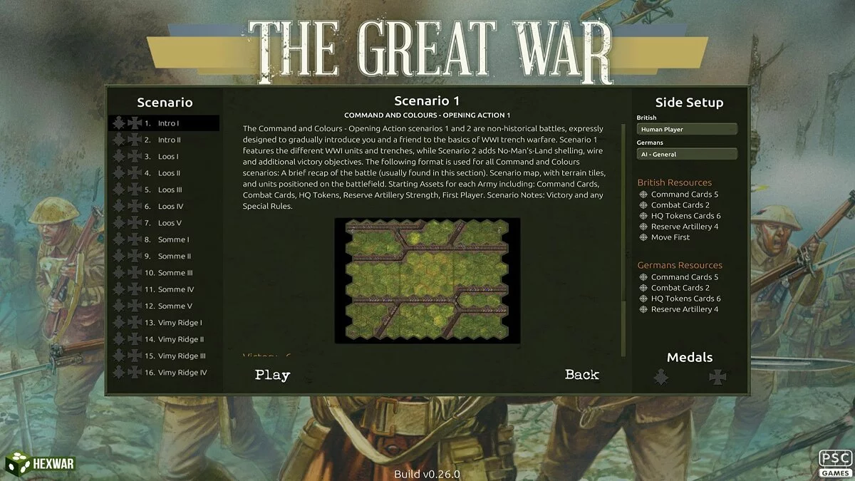 Скриншоты из Command and Colors: The Great War