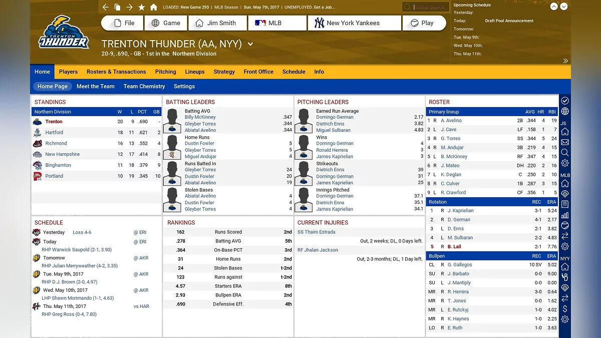 Скриншоты из Out of the Park Baseball 18