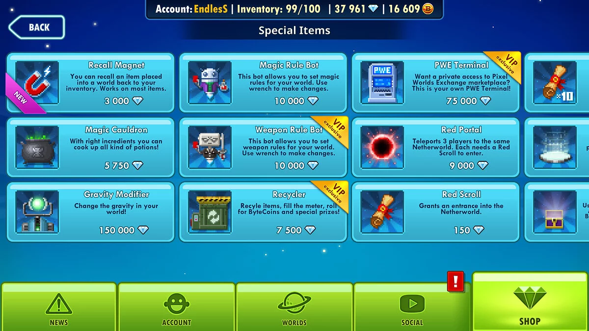 Скриншоты из Pixel Worlds: MMO Sandbox