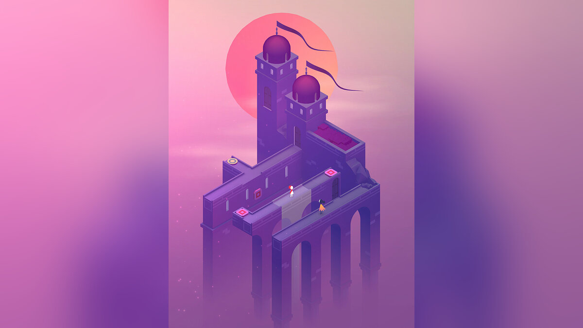 Монумент прохождение. Monument Valley 2. Monument Valley лого. Monument Valley обои. Monument Valley game обои.