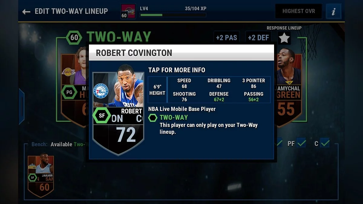 Скриншоты из NBA Live Mobile