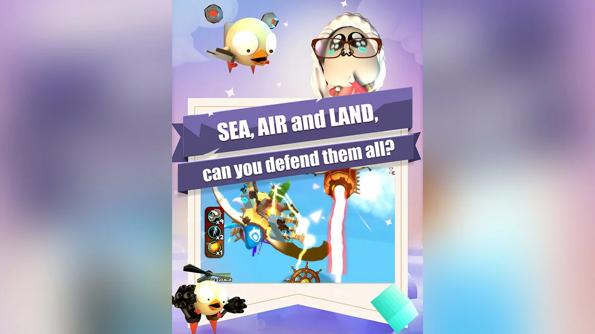 Скриншоты из 3DTD: Chicka Invasion