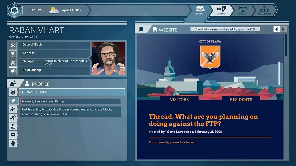 Скриншоты из Orwell: Ignorance is Strength